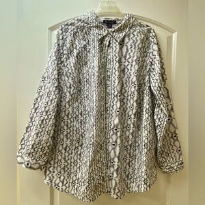 Roaman's Monochrome Patterned Shirt